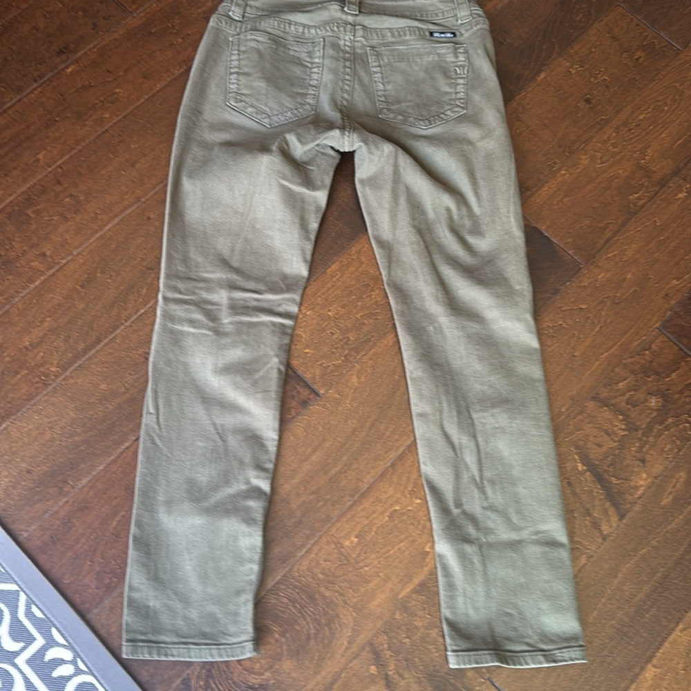Miss Me Women's mid rise skinny green Jeans - Picture 5 of 7